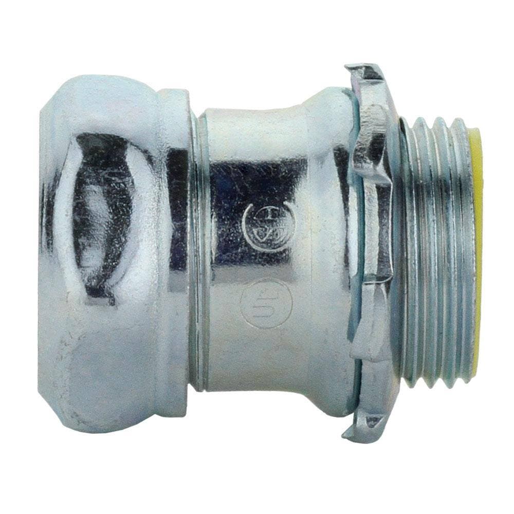 Commercial Electric 2 in. Electrical Metallic Tubing (EMT) Compression Connector with Insulated Throat (2)
