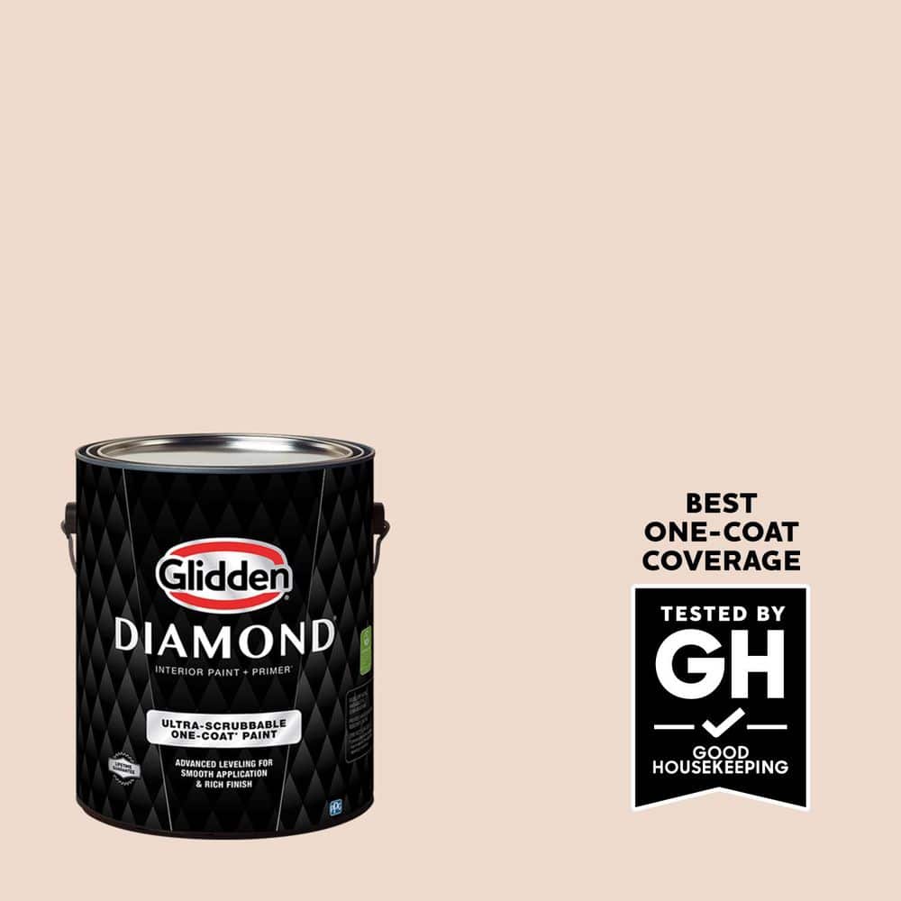 Glidden Diamond 1 gal. #PPG1069-1 Nosegay Eggshell Interior Paint with Primer (1)