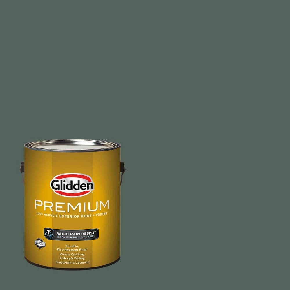 Glidden Premium 1 gal. PPG1135-7 Obligation Flat/Matte Exterior Paint