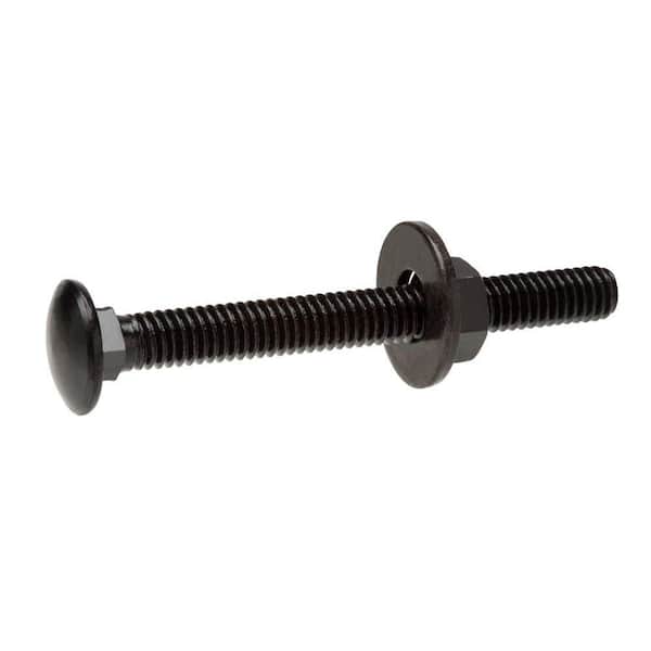 Everbilt 5/16 in. x 3 in. Black Zinc-Plated Carriage Bolt (3-Pack) (2)