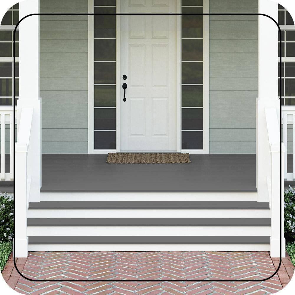 BEHR PREMIUM 5 gal. #PFC-84 Phantom Mist Textured Low-Lustre Enamel Interior/Exterior Porch and Patio Anti-Slip Floor Paint (2)