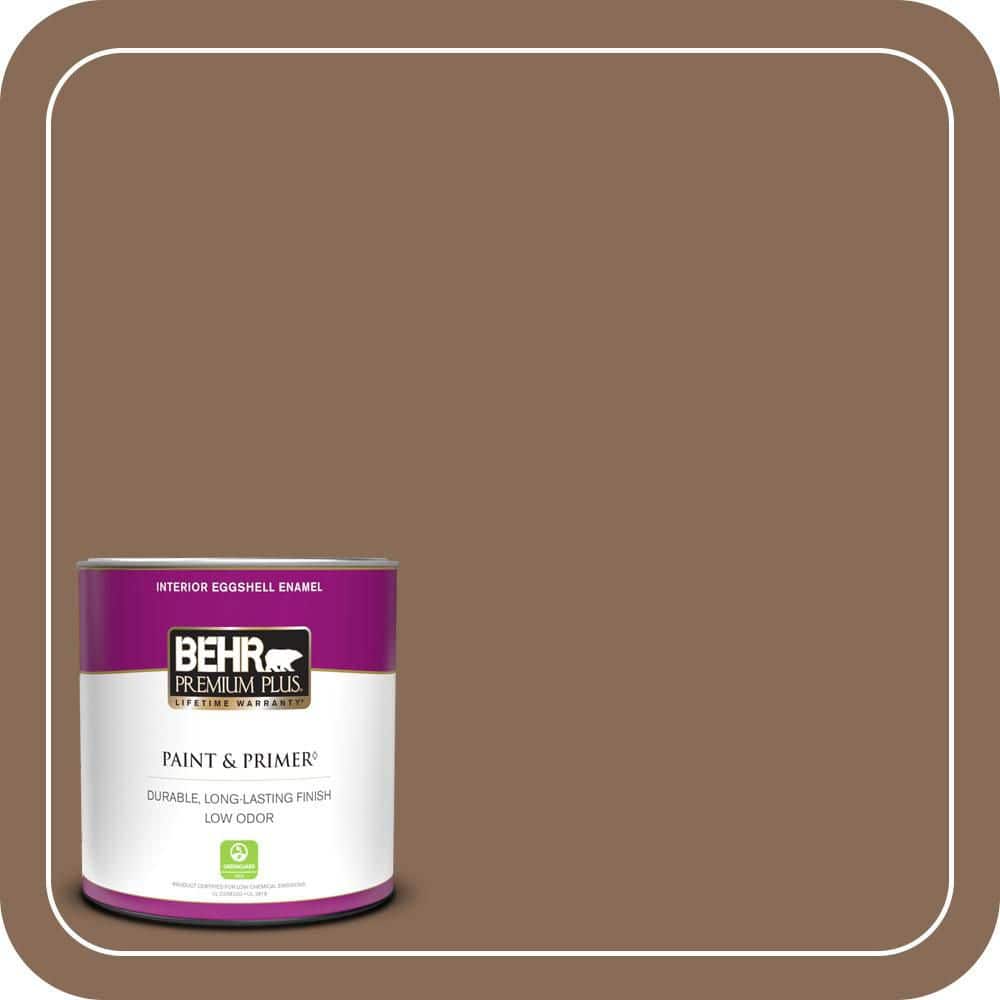 BEHR PREMIUM PLUS #BNC-34 Spiced Latte Enamel Interior/Exterior Paint & Primer Color Sample (1)
