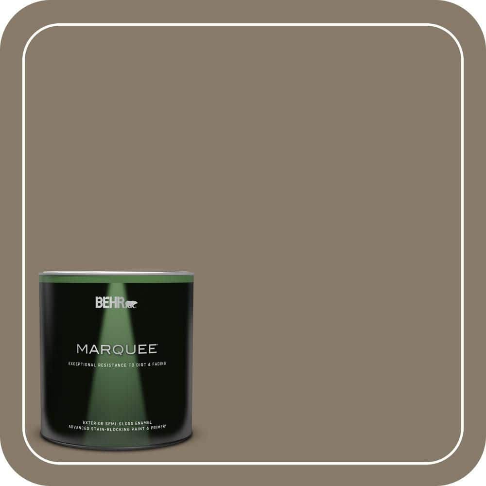 BEHR MARQUEE 1 qt. #PPU7-24A Hiking Trail Semi-Gloss Enamel Exterior Paint and Primer