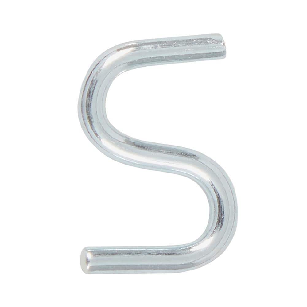 Everbilt 1/16 in. x 3/4 in. Zinc S-Hook (6-Pack) (1)