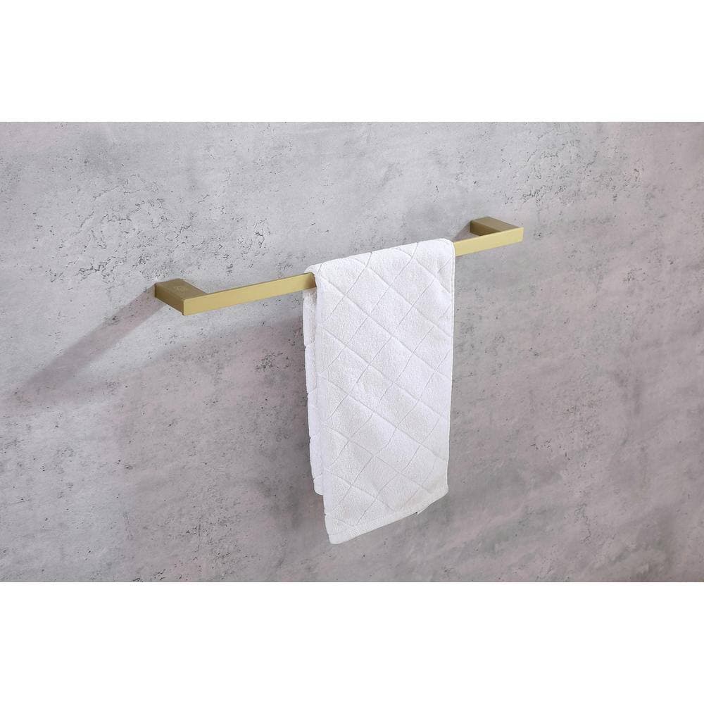 Unbranded Timeless Home 2-Piece Bath Hardware Set with Mounting Hardware in Brushed Gold (3)