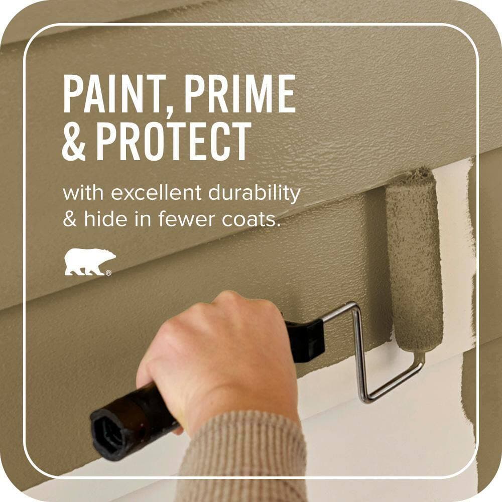 BEHR ULTRA 1 qt. #S320-7 African Plain Flat Exterior Paint & Primer (3)