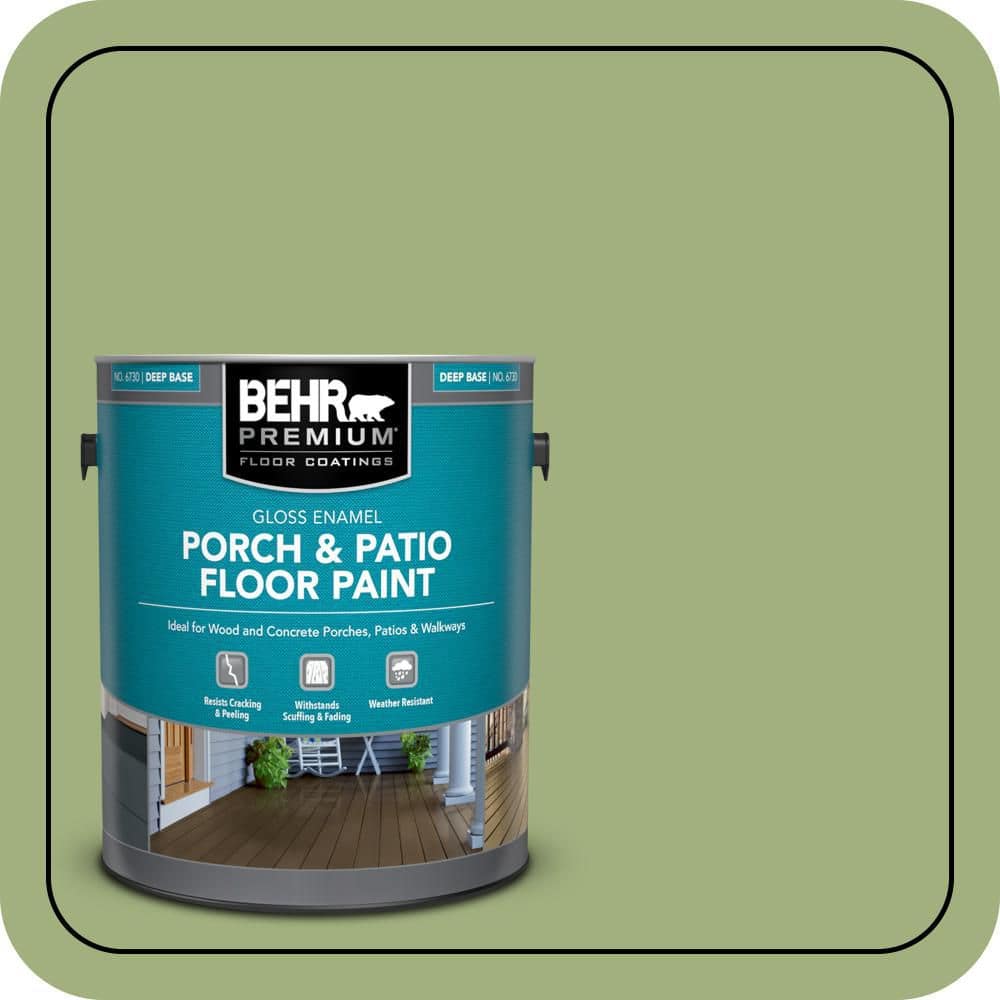 BEHR PREMIUM 1 gal. #M360-5 Fresh Guacamole Gloss Enamel Interior/Exterior Porch and Patio Floor Paint
