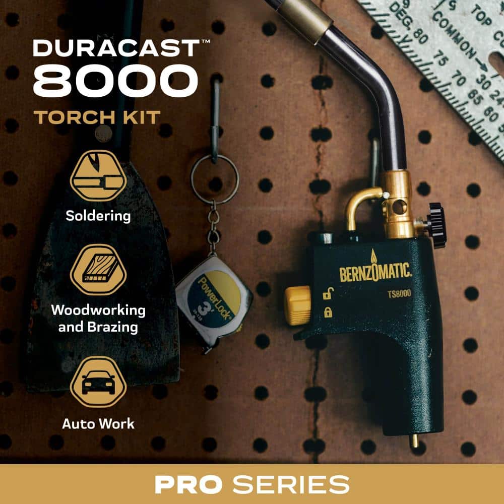 Bernzomatic DuraCast 8000 Torch Kit with 14.1 oz. MAP-Pro Cylinder and Premium Blow Torch with Adjustable Flame (2)