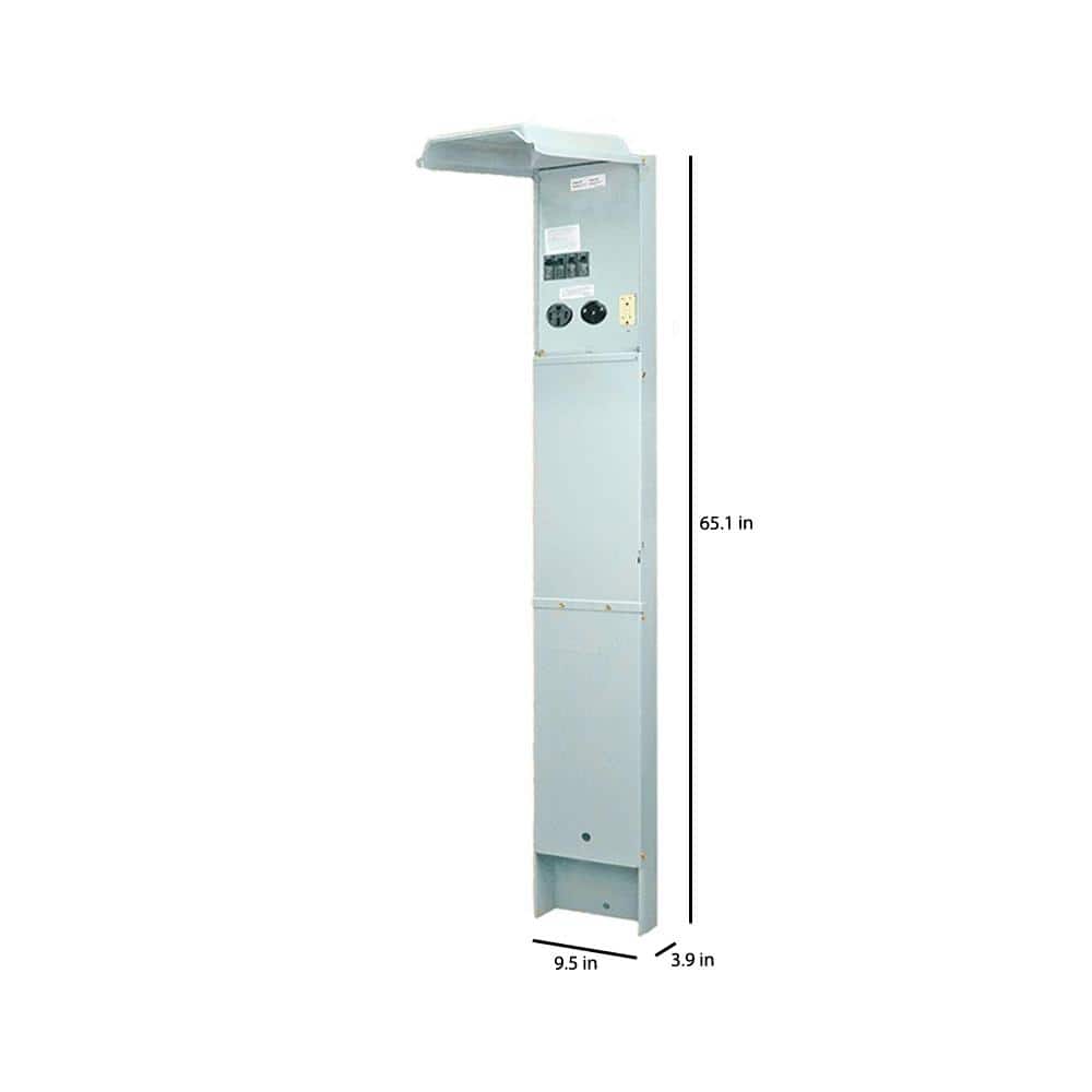 GE RV Earth Burial Pedestal with 50 Amp and 30 Amp RV Receptacles and a 20 Amp GFCI Receptacle (3)