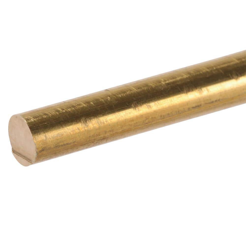 Everbilt 1/4 in. x 3 ft. Brass Solid Round Rod (3)