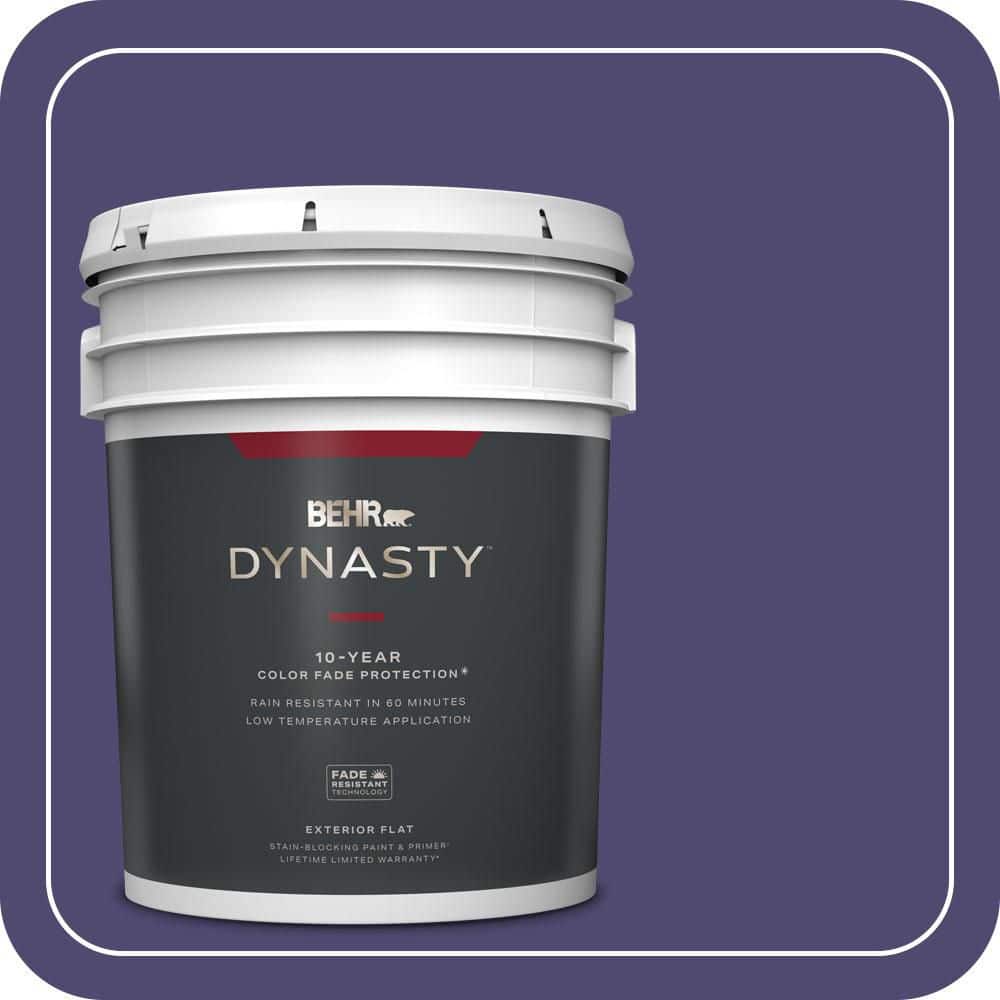 BEHR DYNASTY 5 gal. #T11-12 Harajuku Girl Flat Exterior Stain-Blocking Paint & Primer