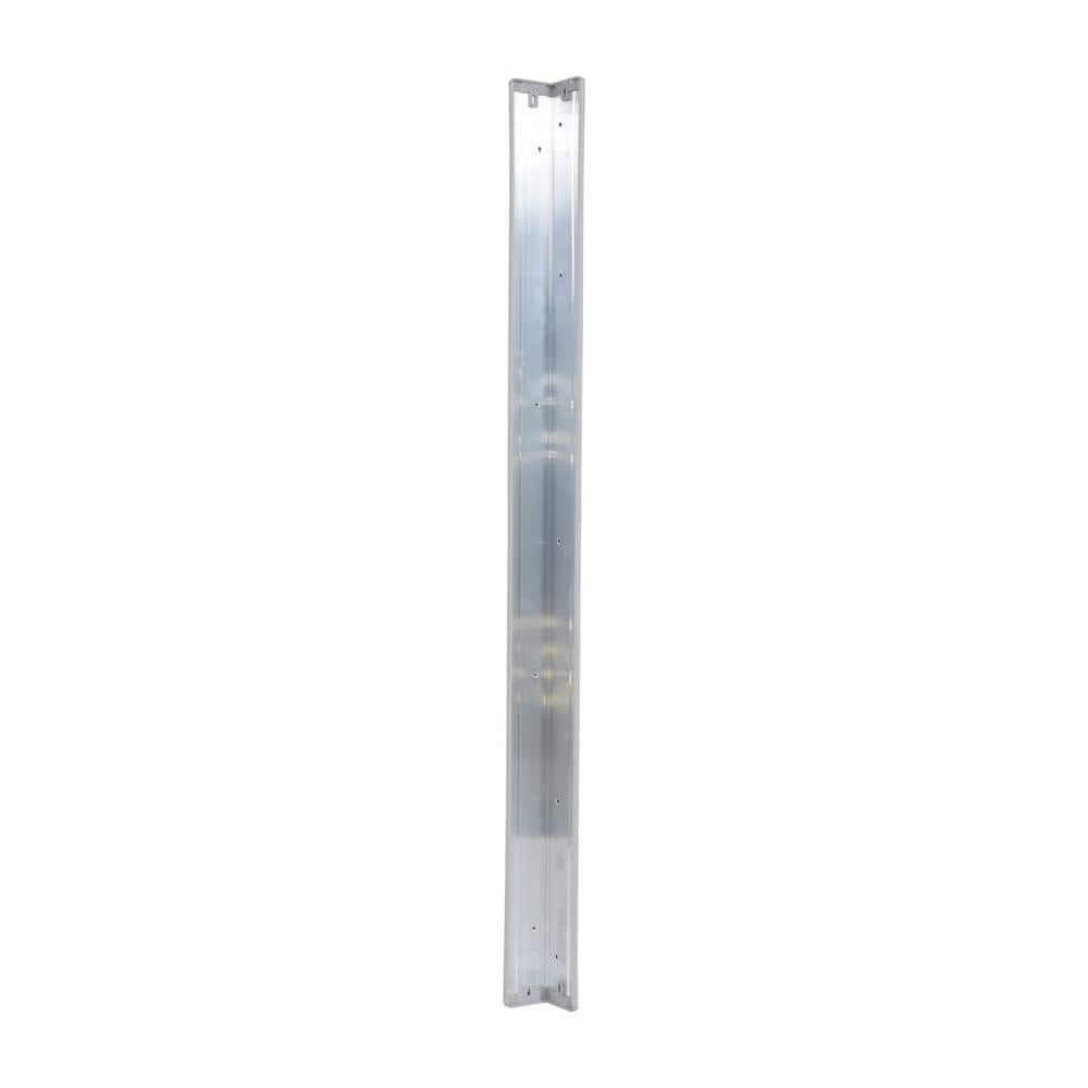 Vestil 3 in. x 48 in. x 3 in. Gray PVC Corner Guard with Aluminum Insert (3)