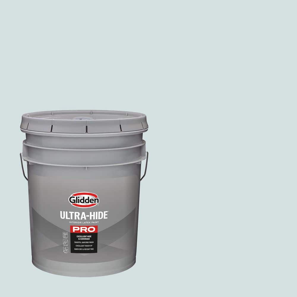 Glidden Ultra-Hide 5 gal. PPG1034-3 Pristine Petal Ultra Flat Interior Paint