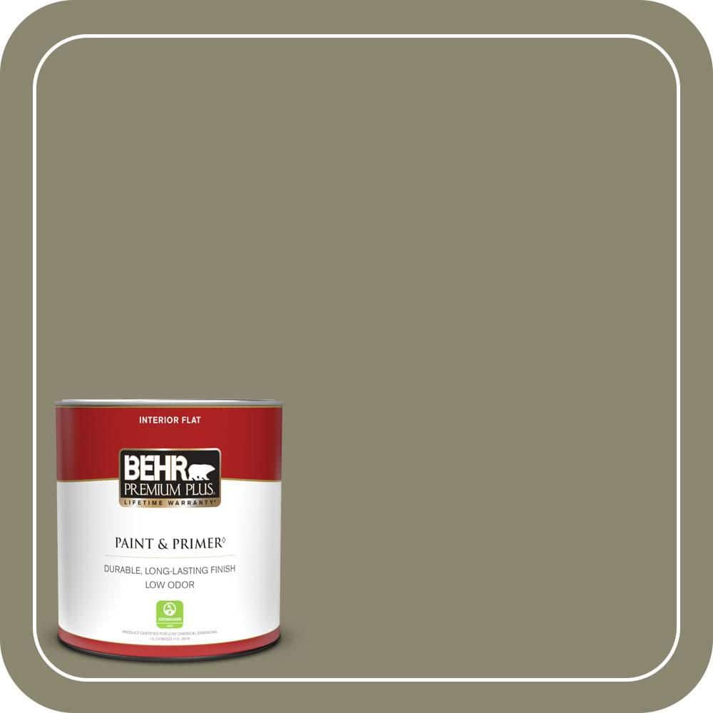 BEHR PREMIUM PLUS #PPU8-21 Mossy Bank Enamel Interior/Exterior Paint & Primer Color Sample