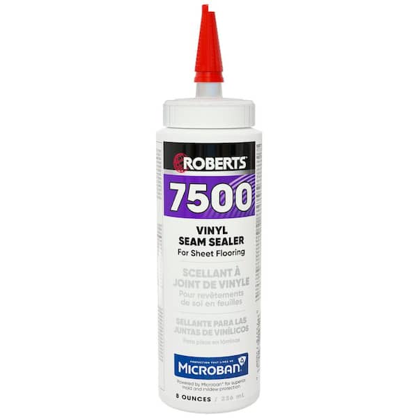 ROBERTS 7500 8 oz. 6 Hour Dry Time Vinyl Seam Sealer for Sheet Flooring Adhesive in White