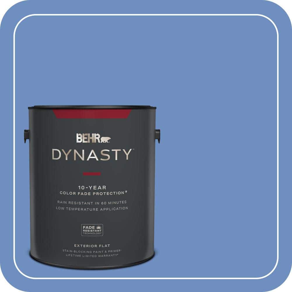 BEHR DYNASTY 1 gal. #590B-5 Purple Hyacinth Flat Exterior Stain-Blocking Paint & Primer