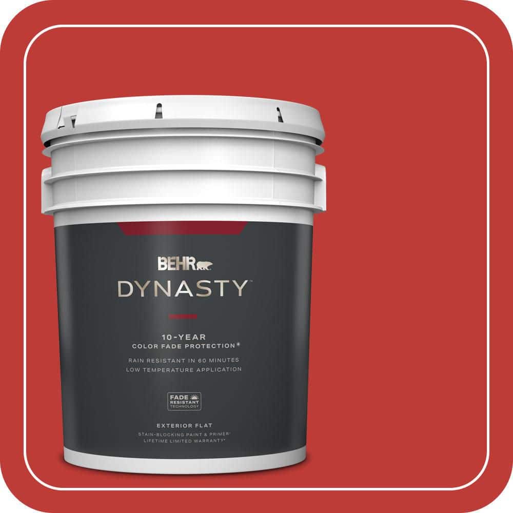 BEHR DYNASTY 5 gal. #P150-7 Flirt Alert Flat Exterior Stain-Blocking Paint & Primer