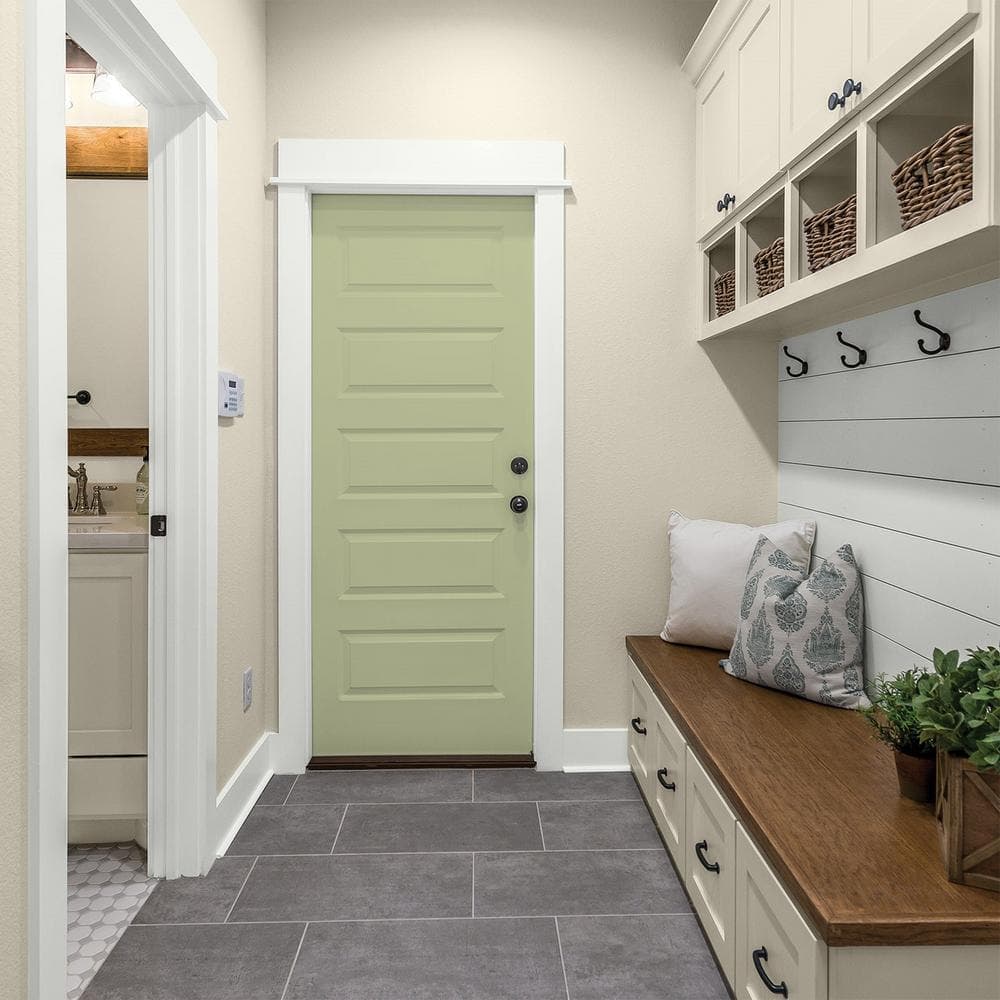 Glidden Premium 1 gal. PPG1122-4 Bahia Grass Semi-Gloss Interior Latex Paint (4)