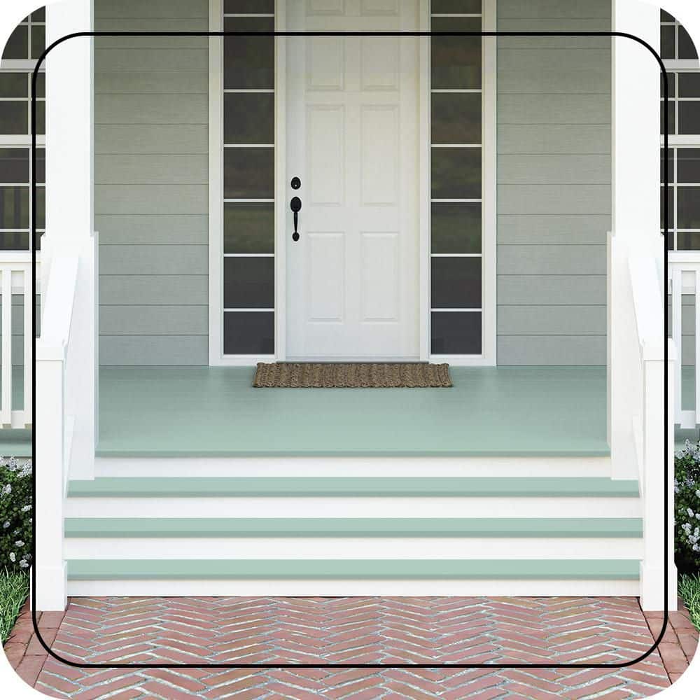 BEHR PREMIUM #M430-3 Textured Low-Lustre Enamel Interior/Exterior Porch and Patio Anti-Slip Floor Paint (2)