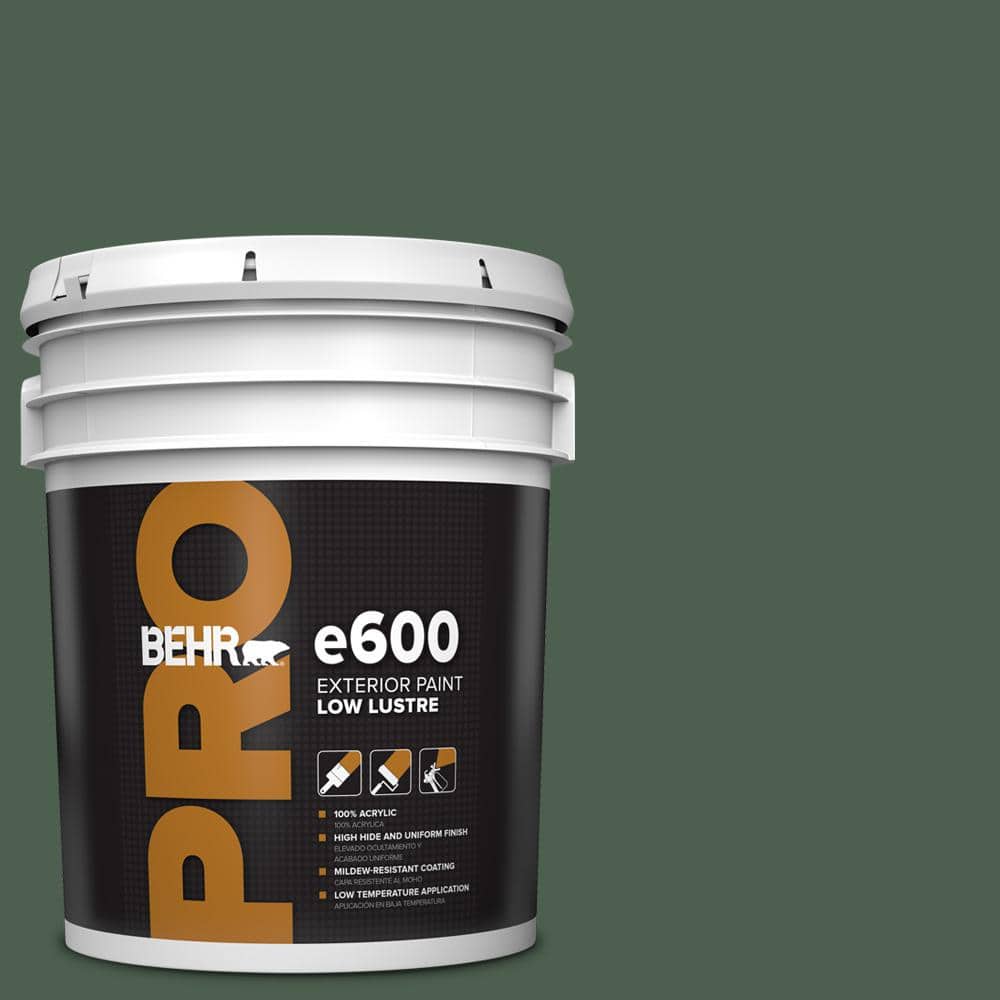 BEHR PRO 5 gal. #N400-7 Vine Leaf Low Luster Exterior Paint