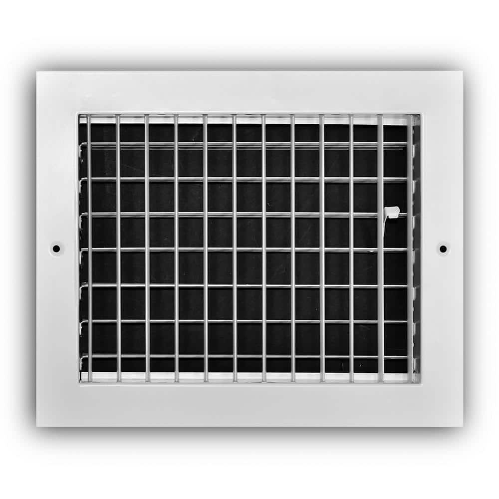 Everbilt 10 in. x 8 in. Adjustable 1-Way Aluminum Wall/Ceiling Register (1)