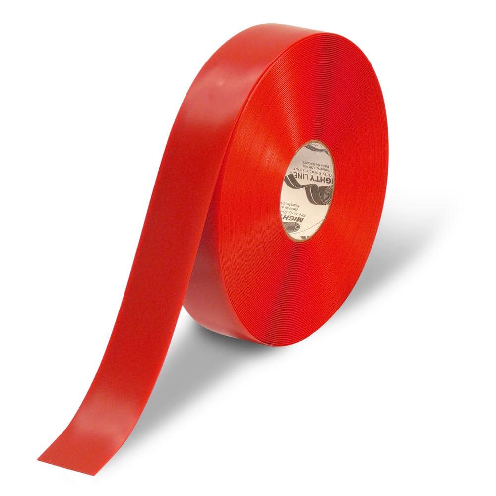 Mighty Line 2 in. Red Heavy-Duty Floor Tape 100 ft. Roll