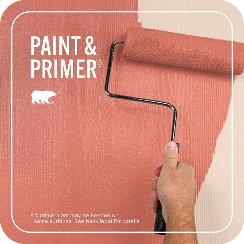 BEHR PREMIUM PLUS 1 qt. #P180-5 Watermelon Slice Flat Exterior Paint & Primer (3)