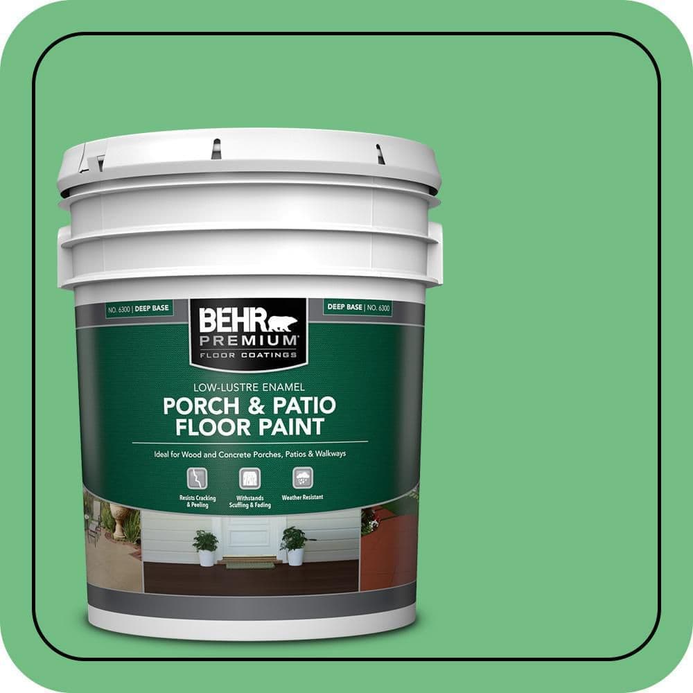 BEHR PREMIUM #P400-5 Low-Lustre Enamel Interior/Exterior Porch and Patio Floor Paint (1)