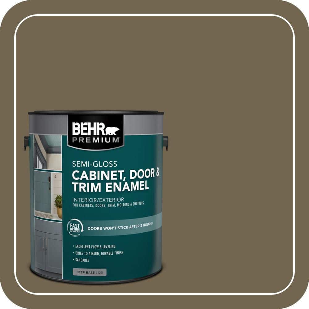 BEHR PREMIUM 1 gal. #N330-7 Adventurer Semi-Gloss Enamel Interior/Exterior Cabinet, Door & Trim Paint