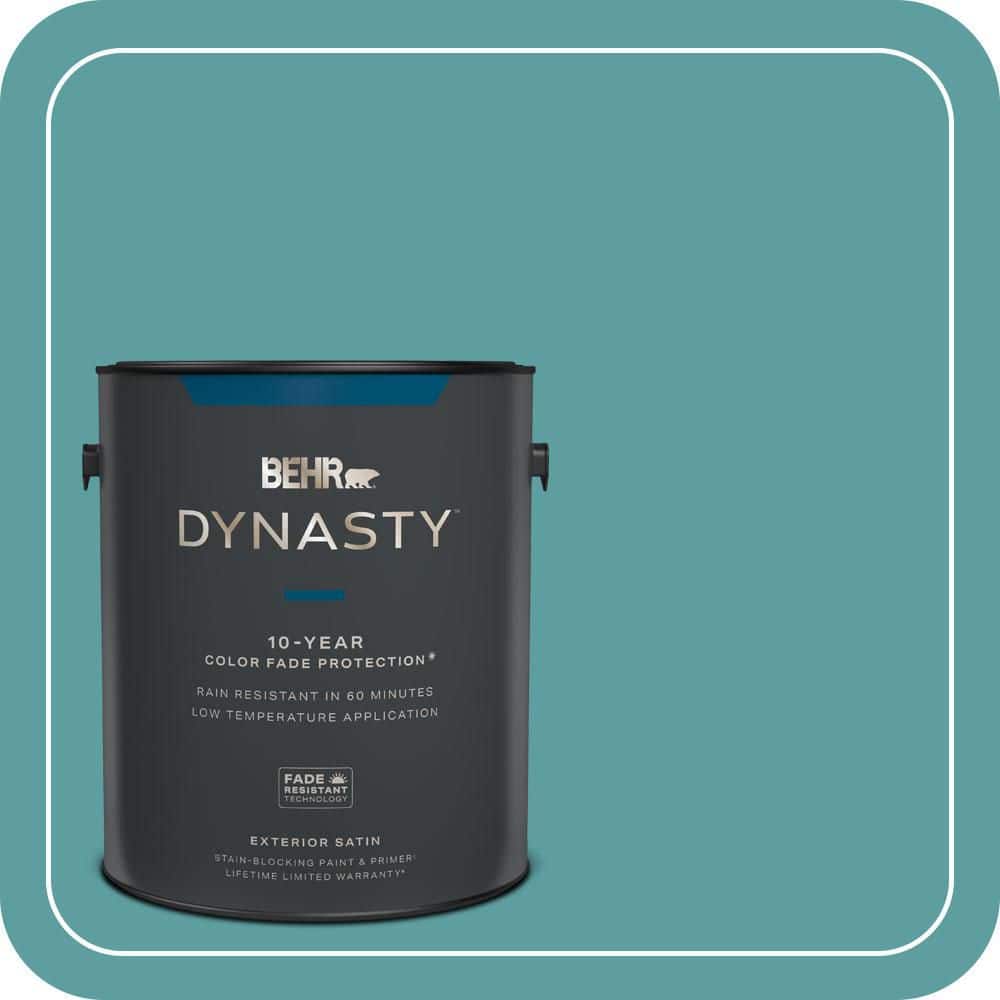 BEHR DYNASTY 1 gal. #PPU13-05 Bali Bliss Satin Enamel Exterior Stain-Blocking Paint & Primer