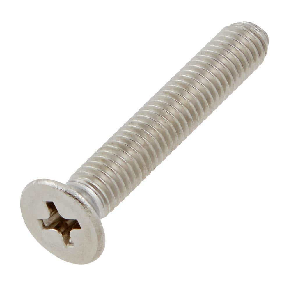 Everbilt M5-0.8x30mm Stainless Steel Flat Head Phillips Drive Machine Screw 1-Piece (1)