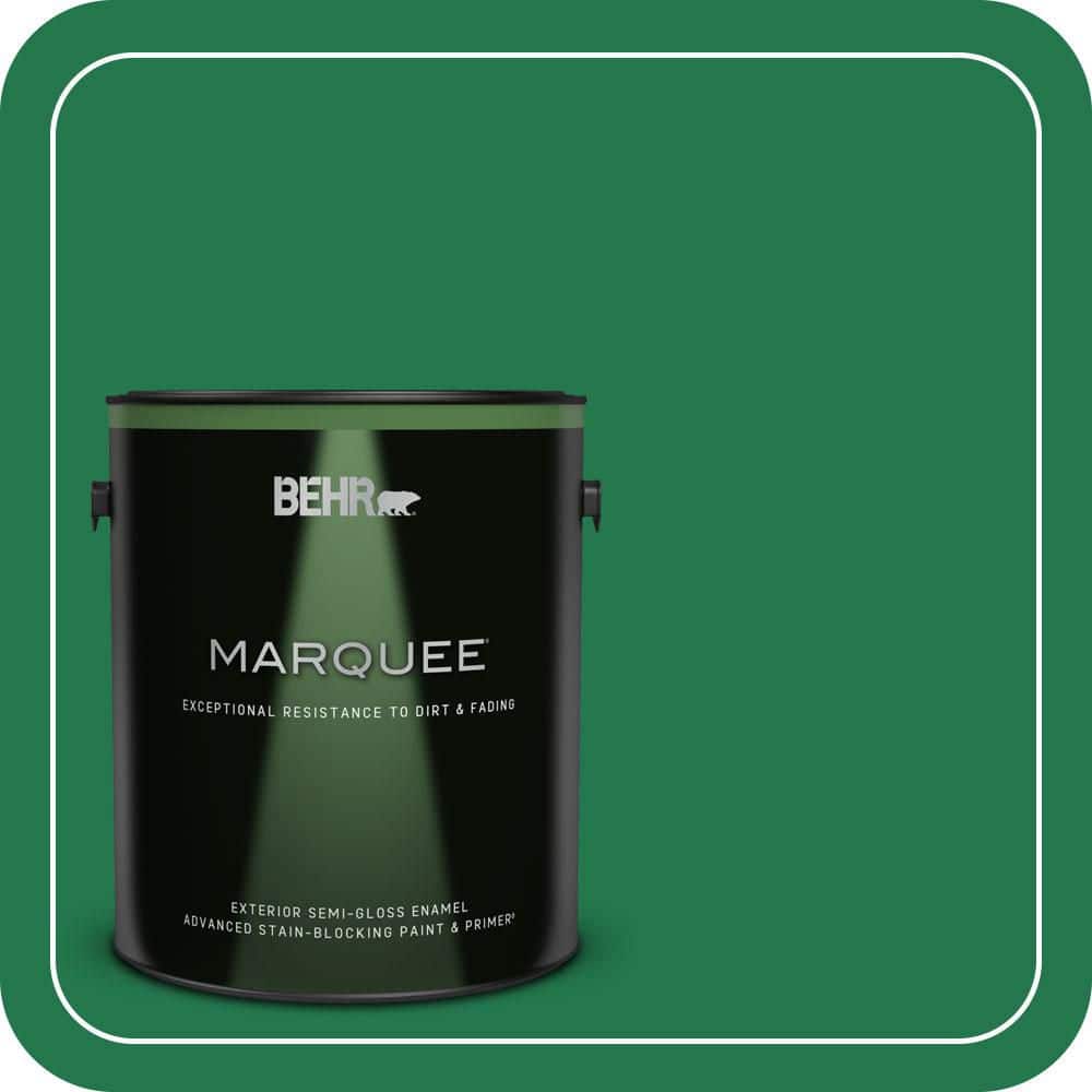 BEHR MARQUEE 1 gal. #460B-7 Pine Grove Semi-Gloss Enamel Exterior Paint & Primer