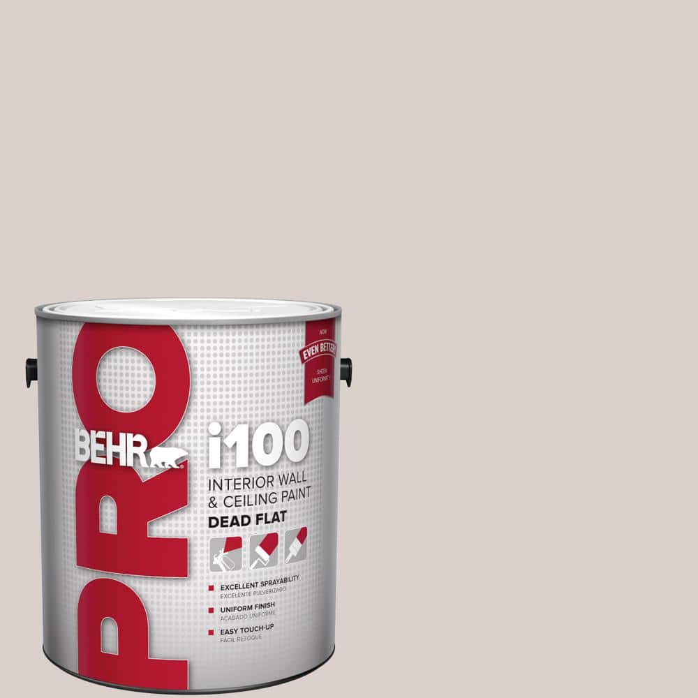BEHR PRO 1 gal. #N130-1 Pearls and Lace Dead Flat Interior Paint