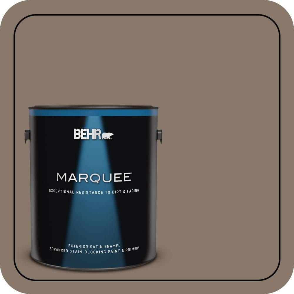 BEHR MARQUEE 1 gal. #MQ2-38 Grizzly Satin Enamel Exterior Paint & Primer