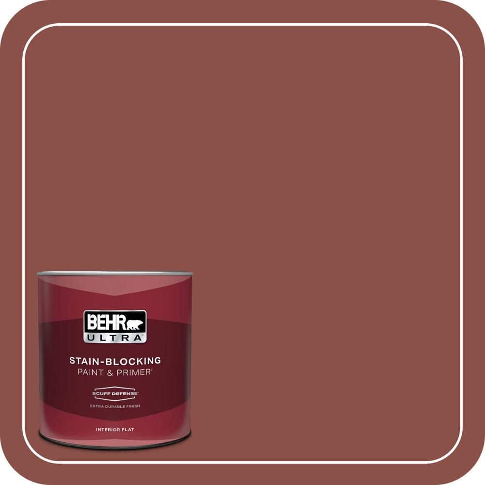 BEHR ULTRA 1 qt. #S150-6 Spiced Berry Extra Durable Flat Interior Paint & Primer