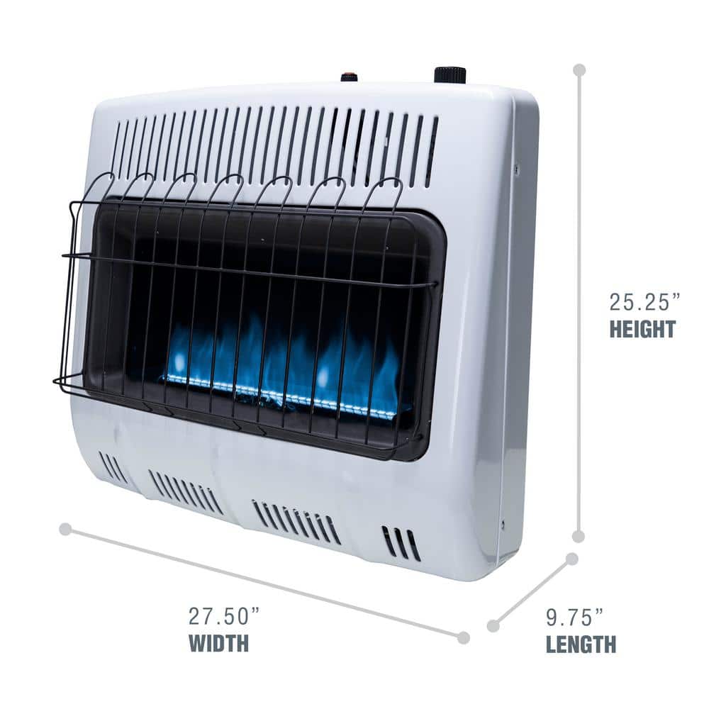 Mr. Heater 30,000 BTU Vent Free Blue Flame Propane Indoor Space Heater (3)