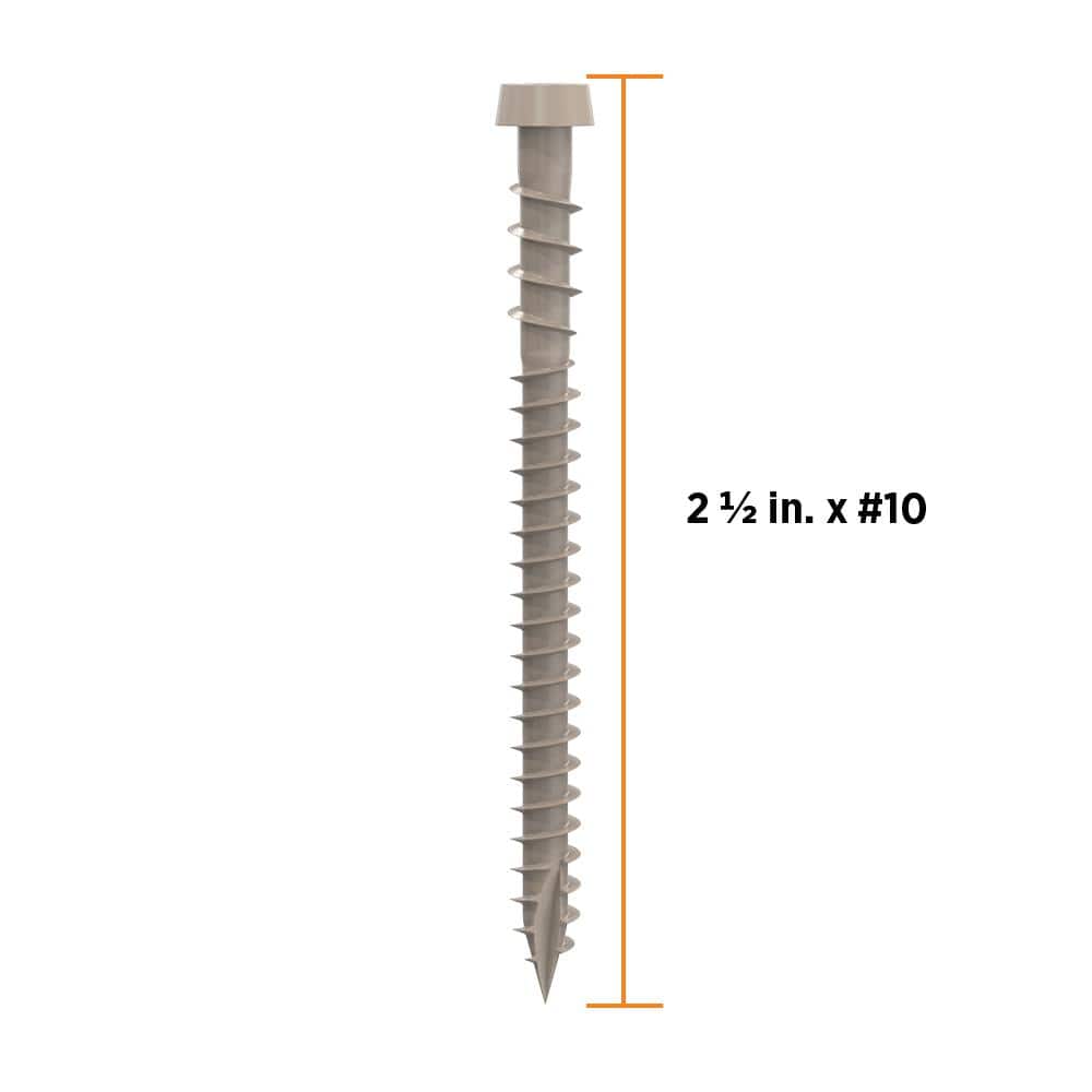 CAMO #10 2-1/2 in. Sand Star Drive Trim-Head Composite Deck Screw (1750-Count) (2)