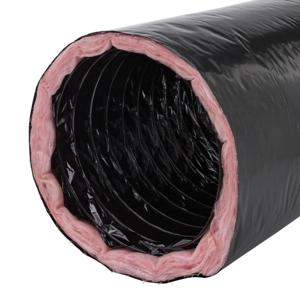 Everbilt Mobile Home 14 in. x 25 ft. Insulated Flexible Duct R4.2 Black Jacket (1)