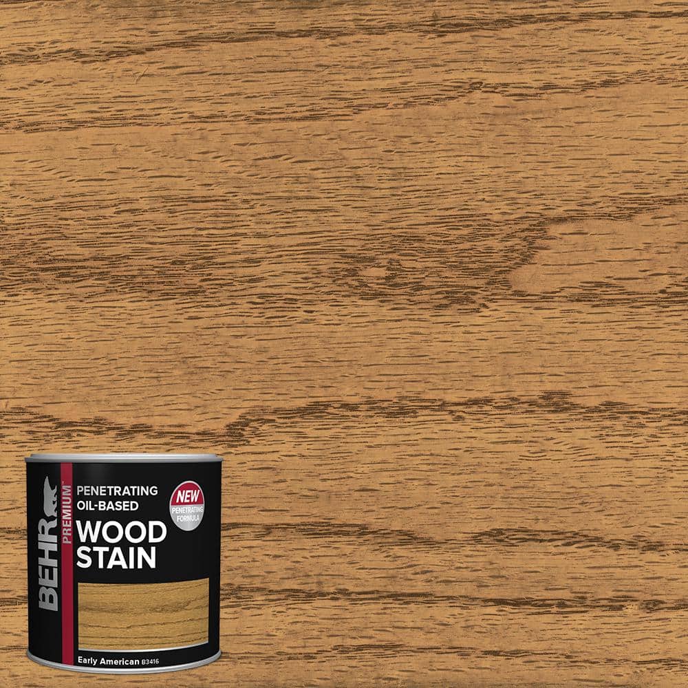 BEHR PREMIUM 8 oz. #TIS-516 Early American Transparent Oil-Based Penetrating Interior Wood Stain
