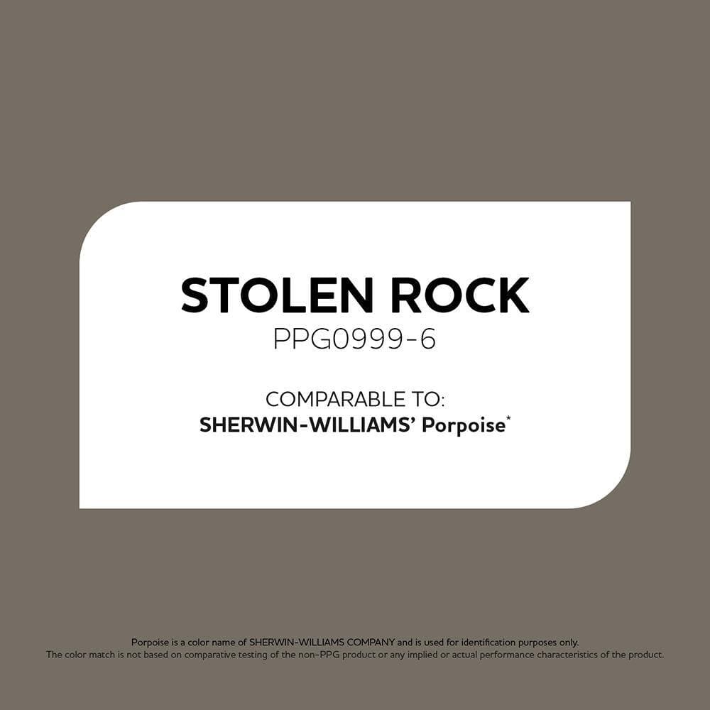 Glidden Premium 1 qt. PPG0999-6 Stolen Rock Satin Exterior Latex Paint (3)