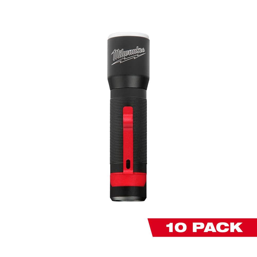 Milwaukee 325 Lumens LED Aluminum Flashlight (10-Pack)