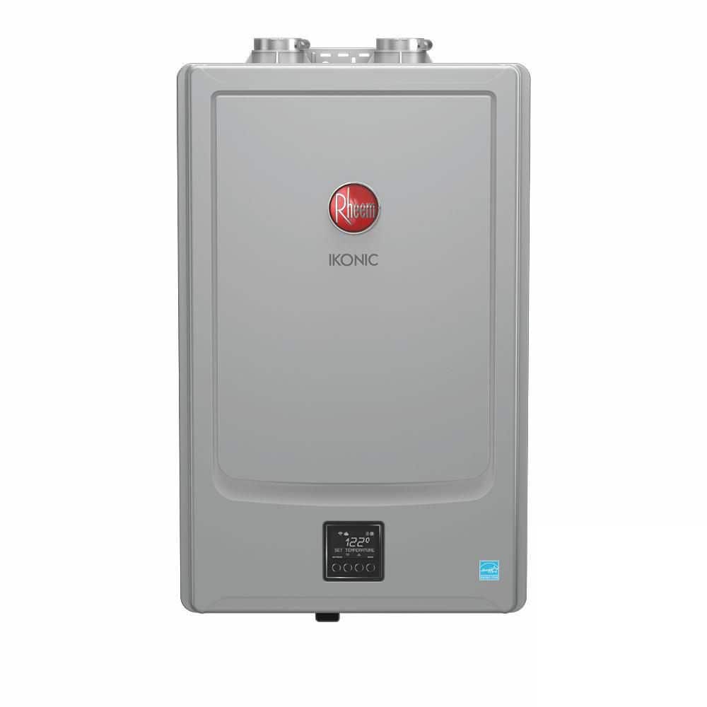 Rheem IKONIC GPM Smart Super High Efficiency Indoor or Outdoor Liquid Tankless Water Heater with Recirculation