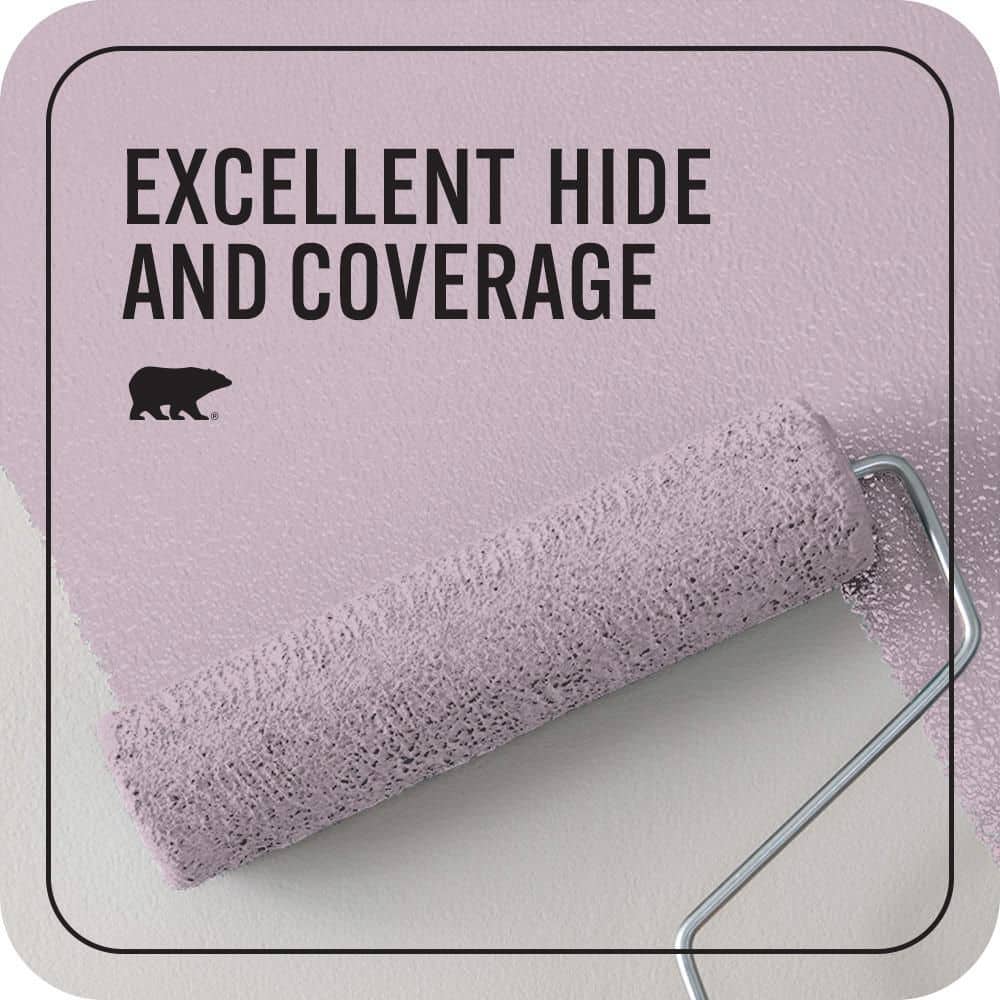 BEHR PREMIUM PLUS 1 qt. #S110-3 Queens Violet Flat EcoMix Plant-Based Interior Paint & Primer (2)