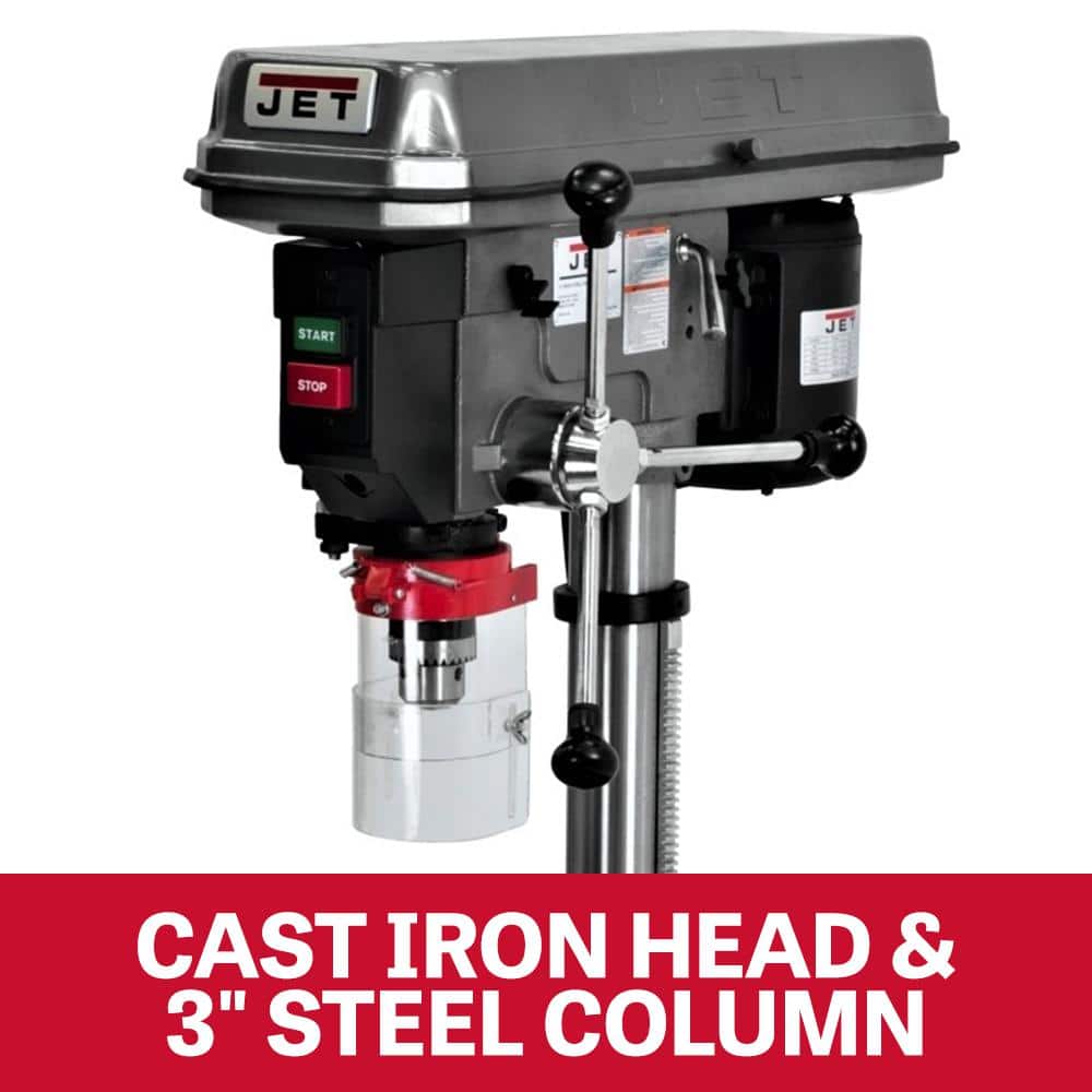 Jet 3/4 HP 15 in. Benchtop Drill Press with Worklight, 16-Speed, 115-Volt, J-2530 (2)