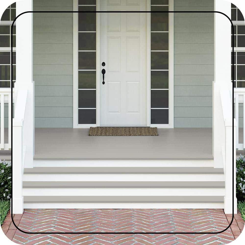 BEHR PREMIUM 1 gal. #MS-80 Granite Textured Low-Lustre Enamel Interior/Exterior Porch and Patio Anti-Slip Floor Paint (3)