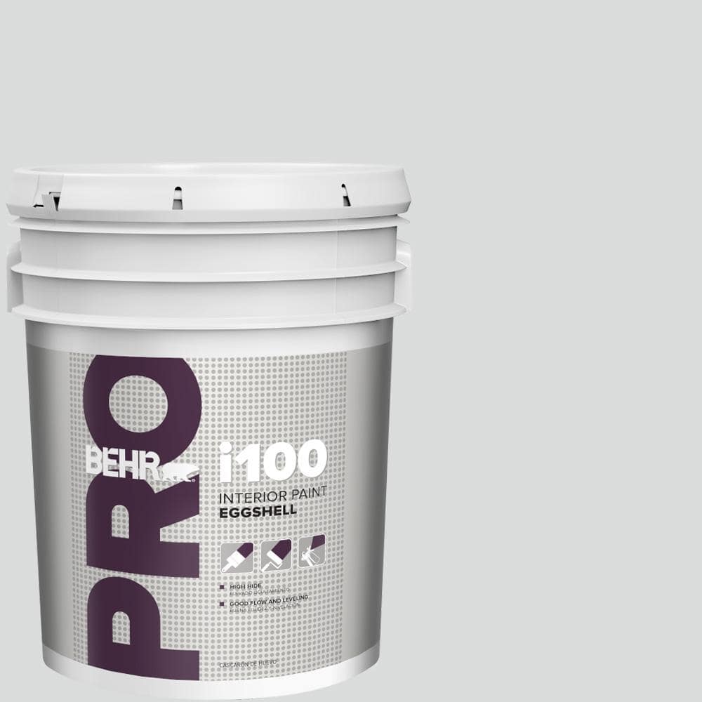 BEHR PRO 5 gal. #PPL-65 Silver Charm Eggshell Interior Paint