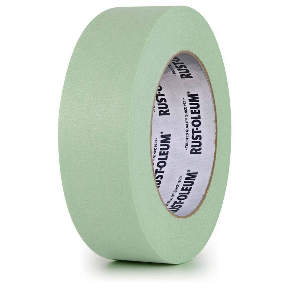 Rust-Oleum General Purpose Automotive Masking Tape, Mint Green, 36mm" x 32m, Single Roll (2)