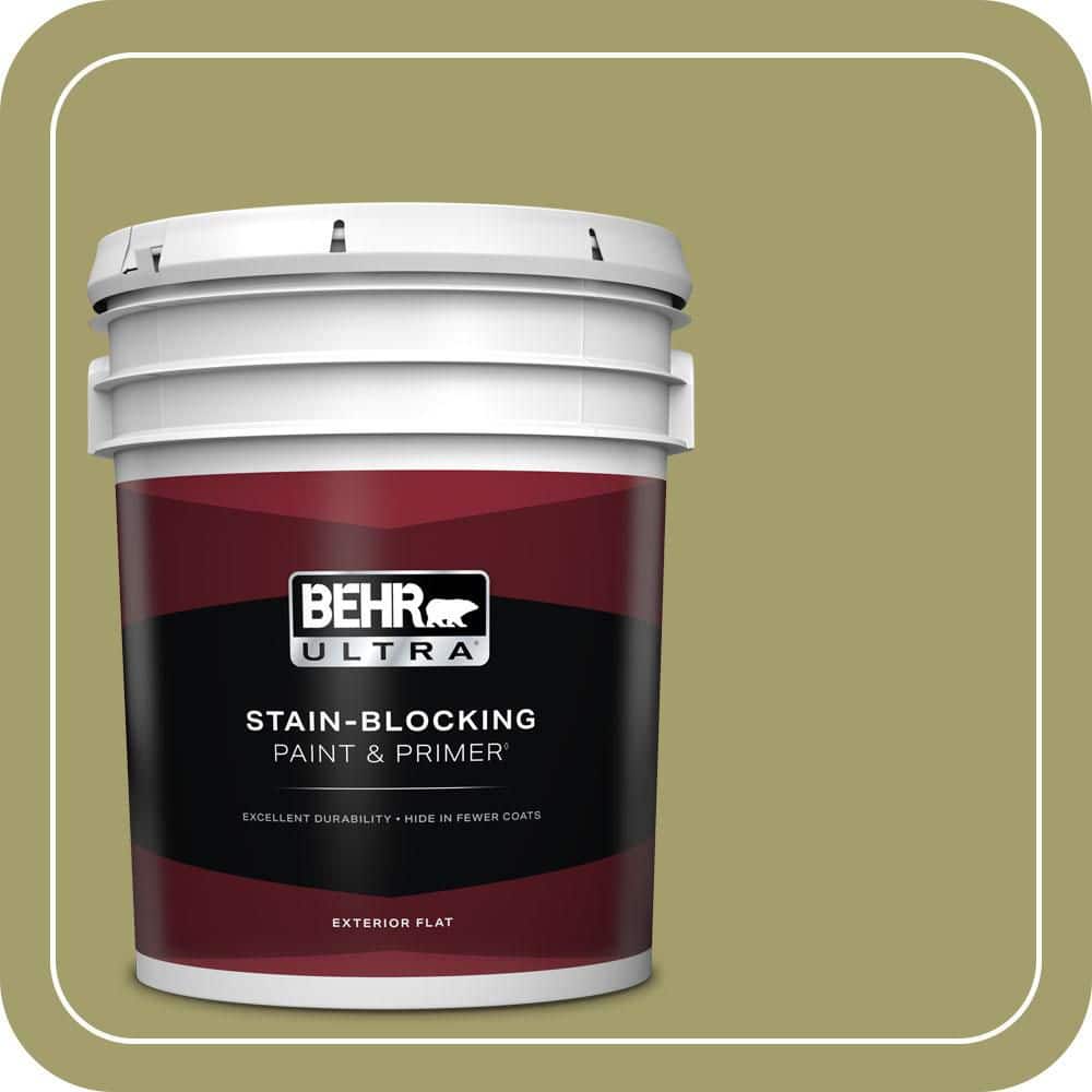 BEHR ULTRA 5 gal. #S340-5 Farm Fresh Flat Exterior Paint & Primer
