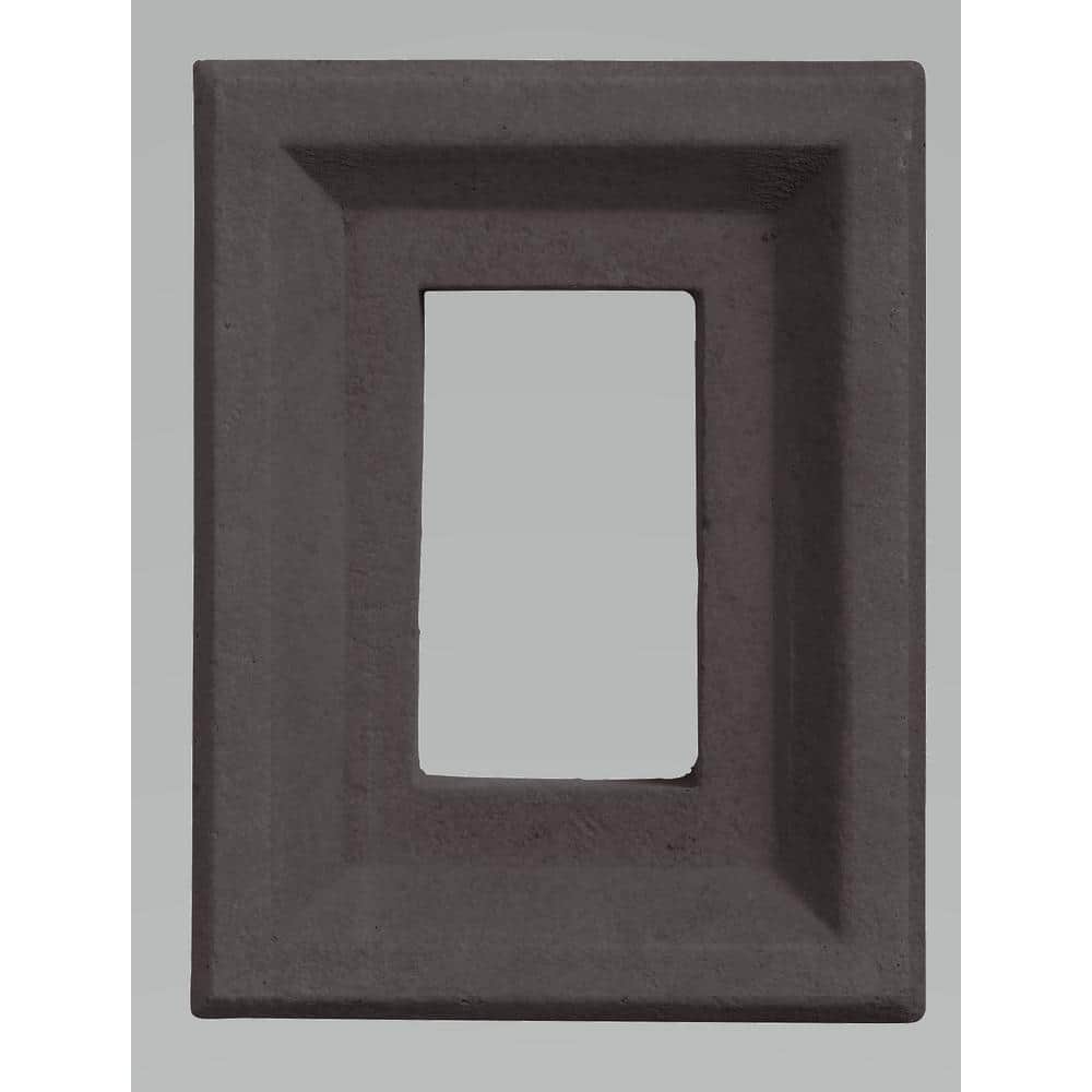 Unbranded 6 in. x 8 in. Receptacle Box - Charcoal