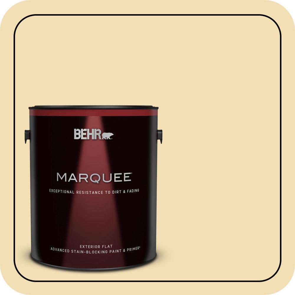 BEHR MARQUEE 1 gal. #PPU6-12 Calla Flat Exterior Paint & Primer